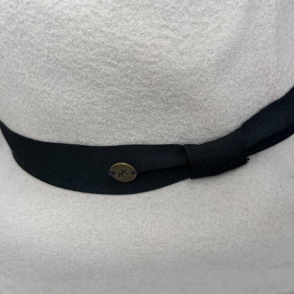 Karen Kane Wool Hat Crushable Water Repellant Taupe Black M/L New - Picture 6 of 10